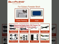Waterproof Night Vision 360 Degree Car Camera System for Subaru Forest
