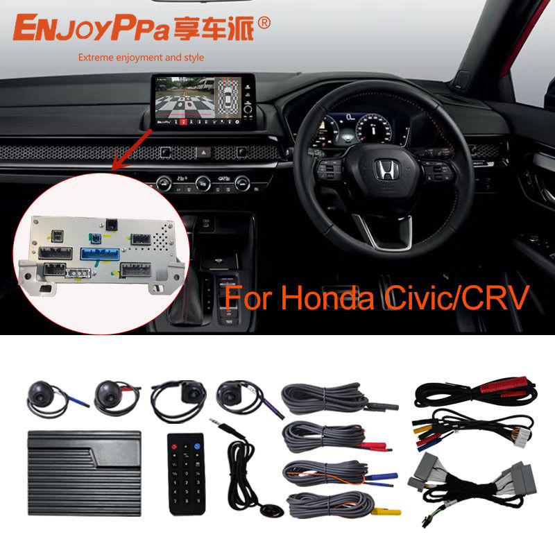 HD 360 Degree 12v Car Camera System For Honda Civic  With Night Vision