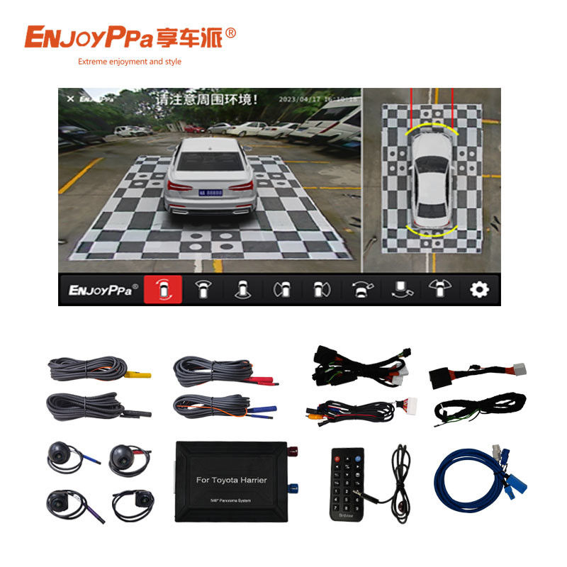 8Inches Screen 360 Car View Camera System For Toyota Harrier Safe Night Vision