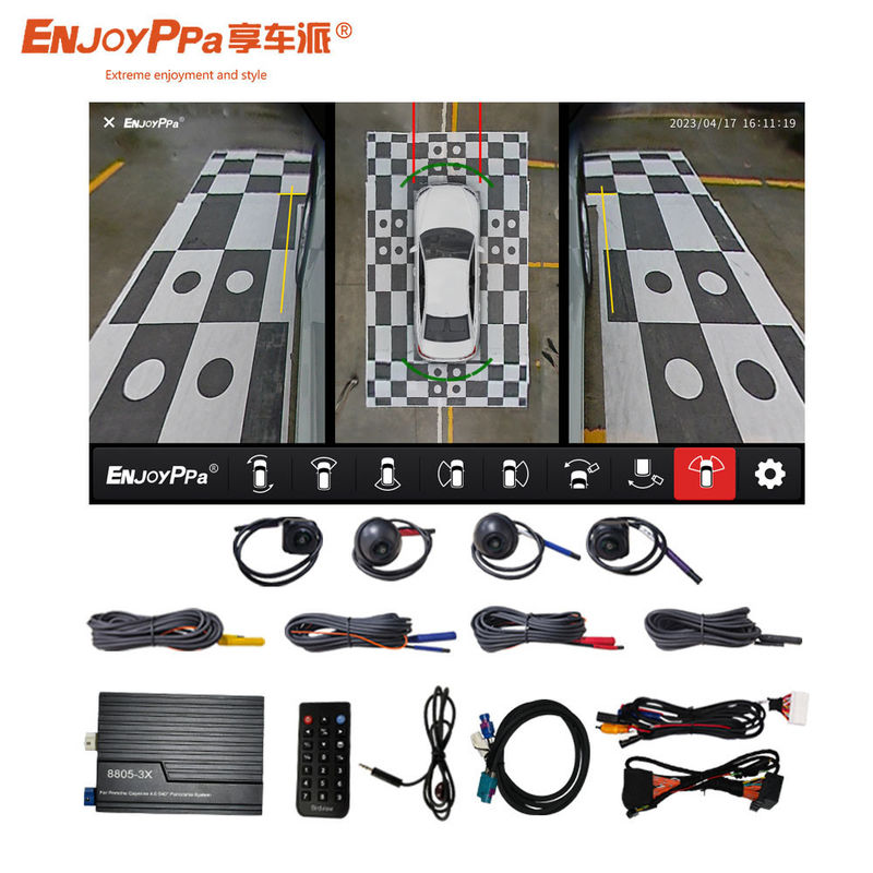 HD CMOS 360 Surround Camera System For Car Porsche 4 Way Driving Recorder