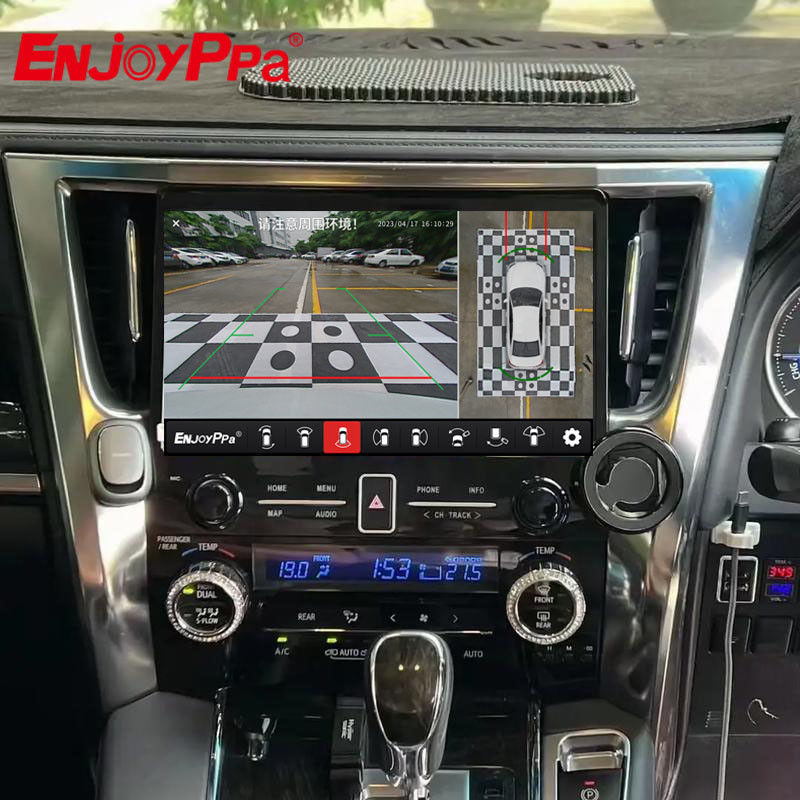 Waterproof 360° View Car Parking Cameras With Carplay for Toyota Alphard 30 series