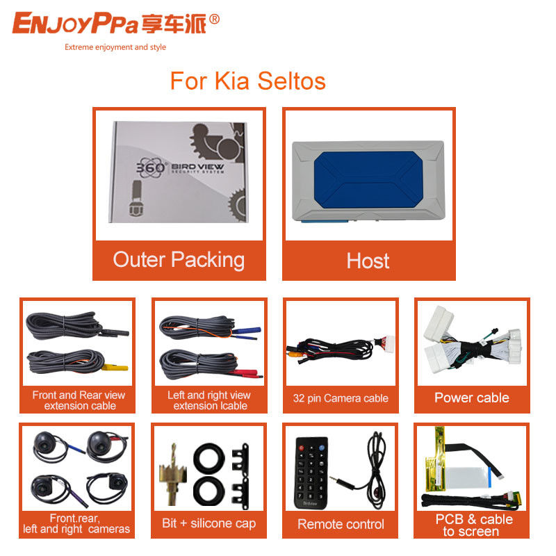 Panoramic Blind Spot Monitoring 360 Car Camera System For Kia Seltos