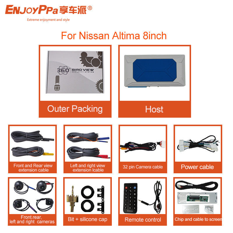 Capture Every Moment on the Road 360 Car Camera For Nissan Altima with 1080P Night Vision and Plug And Play Installation