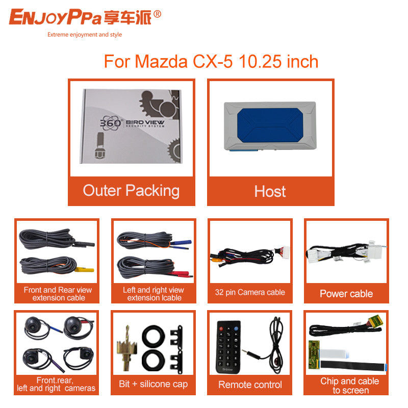 Better Driving Experience With Waterproof Wide-Angle 360 Car Camera for Mazda CX-5