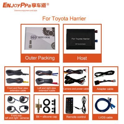 360 Car Camera System For Toyota Harrier Surrounding View Black Box