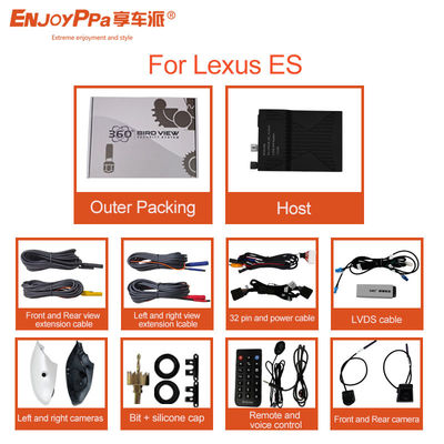 Waterproof 360 View Car Camera System For Lexus ES HD DVR Parking Monitoring Cameras
