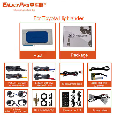 Night Vision 360 Parking Camera Kit 1080P For Toyota Highlander