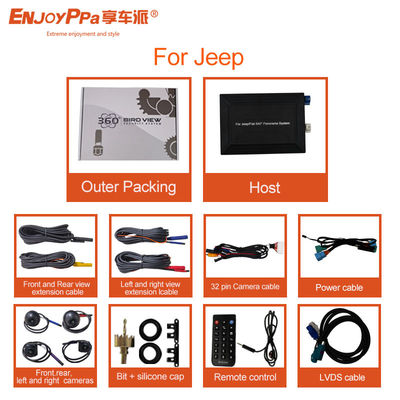 HD 360 View Car Camera System For Jeep Fisheye Surrounding View Cameras