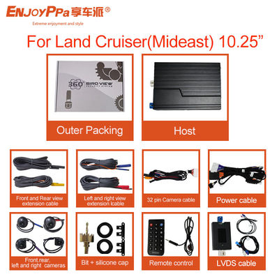 Parking Assistance 360 Car Camera System For Toyota Land CRUISER 10.25 Inch