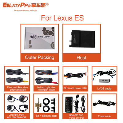 HD 1080P Night Vision 360 Car Camera Systems For Lexus ES Easy Installation