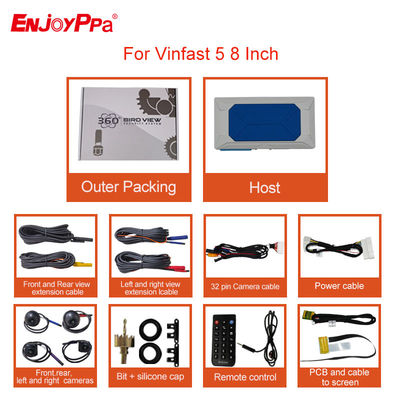 360 Degree View 1080P Parking Camera System Fisheye For Vinfast 5