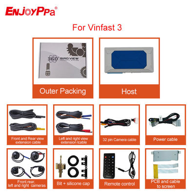 360 Car Camera System for Vinfast 3 With 4 Way Recording DVR