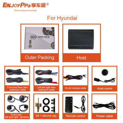 4-Channel DVR 1080P Night Vision 360 Car Camera System for Hyundai 360-degree Camera