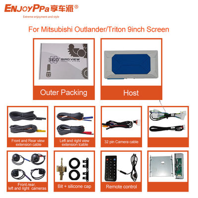 360 Surround View 1080P Night Vision Car Camera System For Mitsubishi Outlander
