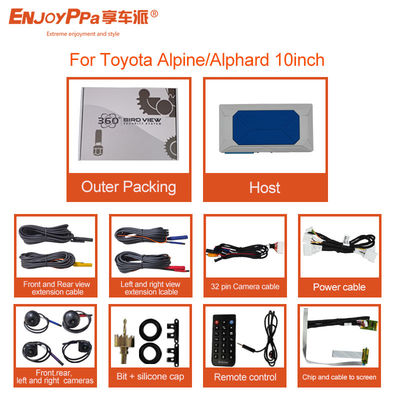 1080P 4 Way Driving Recorder 360 Car Camera System For Toyota ALPHARD